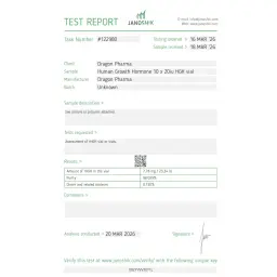 Dragontropin 20 lab test result (2026-03-20)