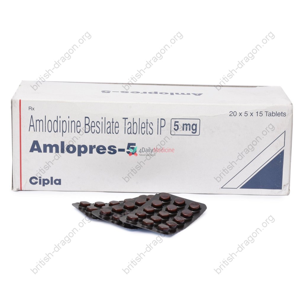 Amlopres 5 mg - Amlodipine - Cipla, India Amlopres 5 mg - Amlodipine - Cipla, India