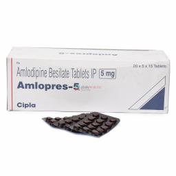 Amlopres 5 mg - Amlodipine - Cipla, India