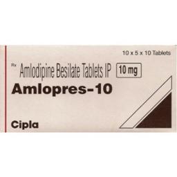 Amlopress 10 mg - Amlodipine - Cipla, India