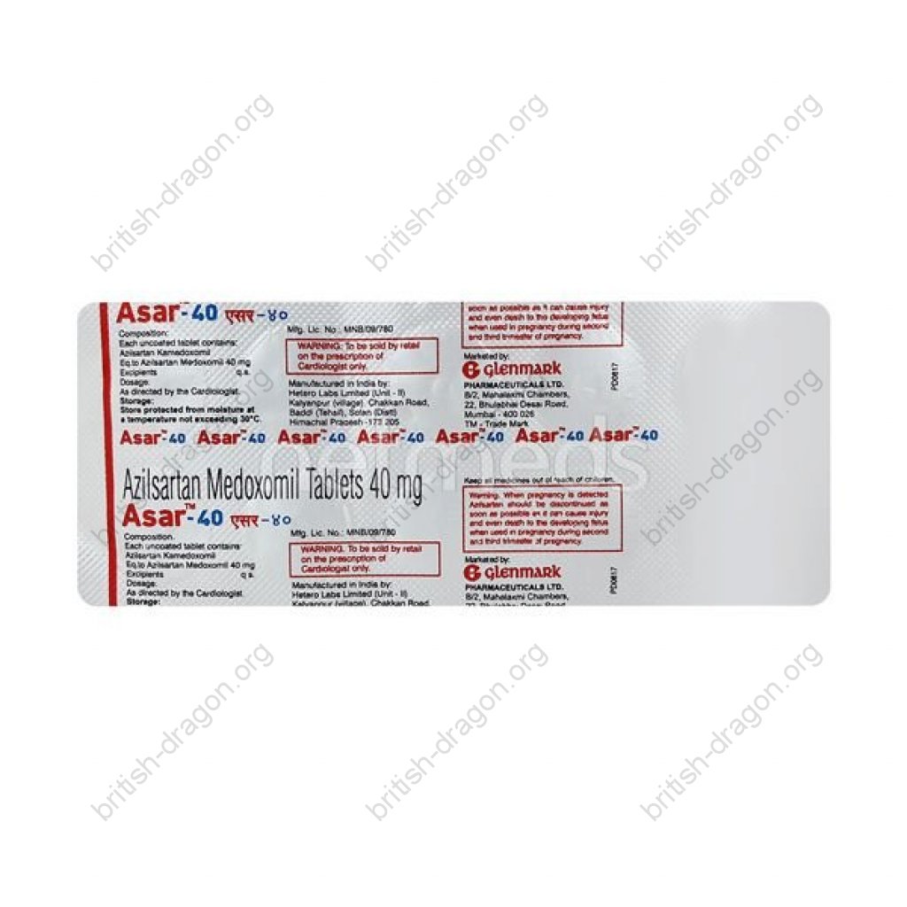 Asar-40 - Azilsartan - Glenmark Gracewell Division Asar-40 - Azilsartan - Glenmark Gracewell Division