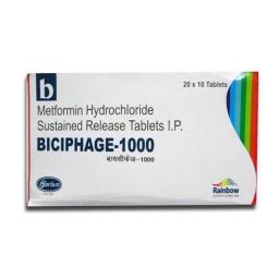 Biciphage-1000 - Metformin - Skymap Pharmaceuticals Pvt. Ltd.