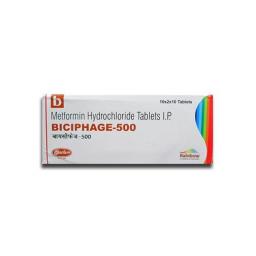 Biciphage-500 - Metformin - Skymap Pharmaceuticals Pvt. Ltd.