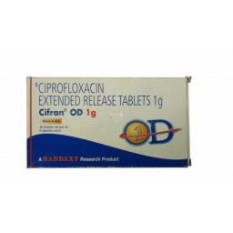 Cifran OD 1g - Ciprofloxacin - Ranbaxy, India