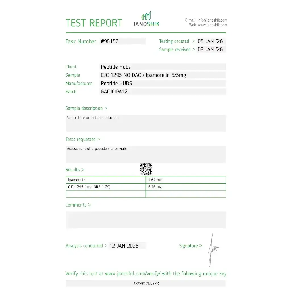 CJC-1295 5 mg/Ipamorelin 5 mg