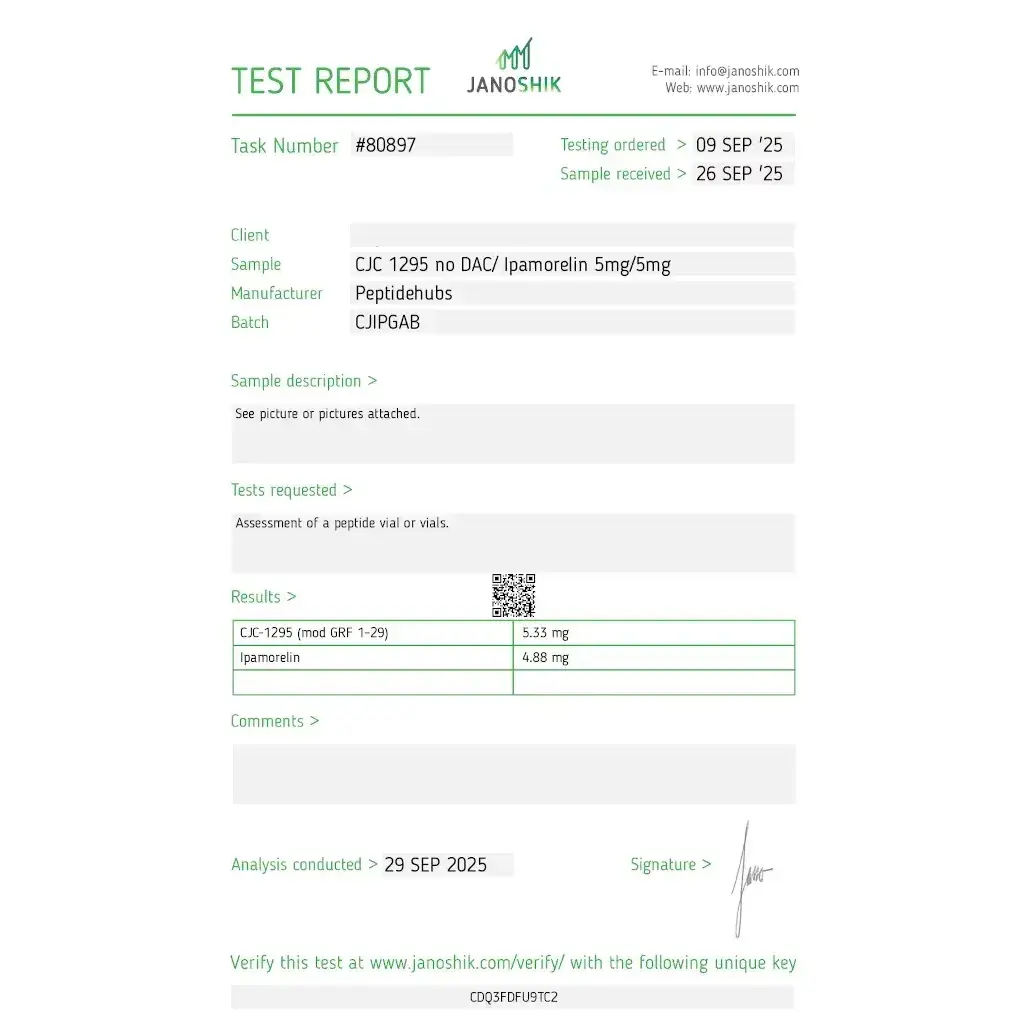 CJC-1295 5 mg/Ipamorelin 5 mg