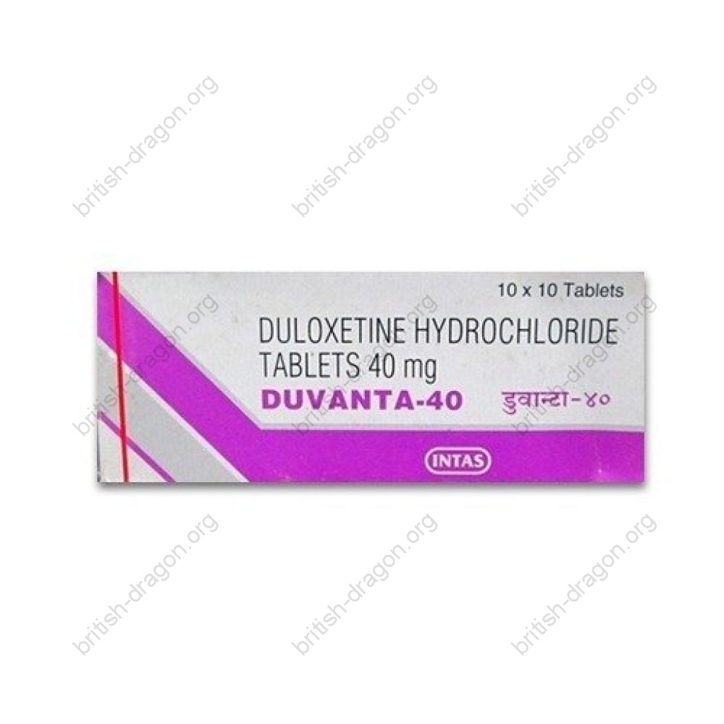 Duvanta-40 - Duloxetine - Intas Pharmaceuticals Ltd. Duvanta-40 - Duloxetine - Intas Pharmaceuticals Ltd.