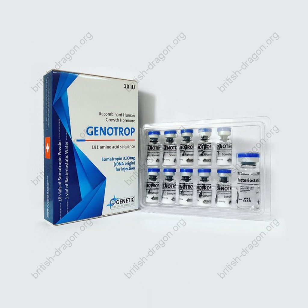 Genotrop 10 IU - Somatropin - Genetic Pharmaceuticals Genotrop 10 IU - Somatropin - Genetic Pharmaceuticals