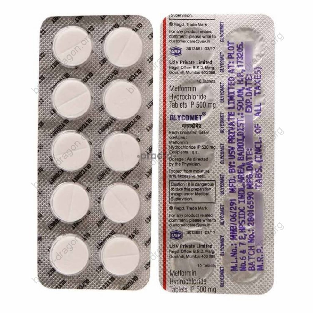 Glycomet - Metformin Hydrochloride - USV Limited, India Glycomet - Metformin Hydrochloride - USV Limited, India