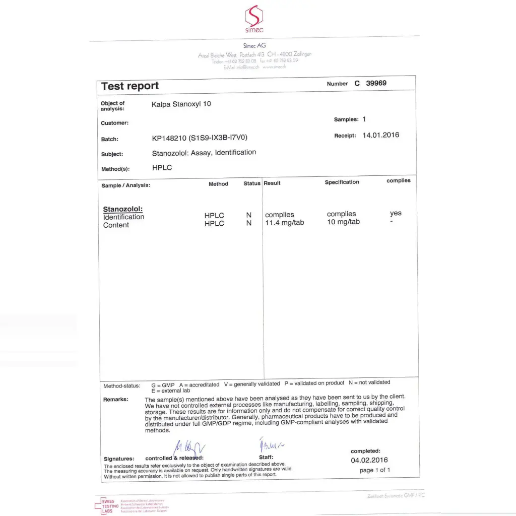 Stanoxyl 10 mg Stanoxyl 10 mg