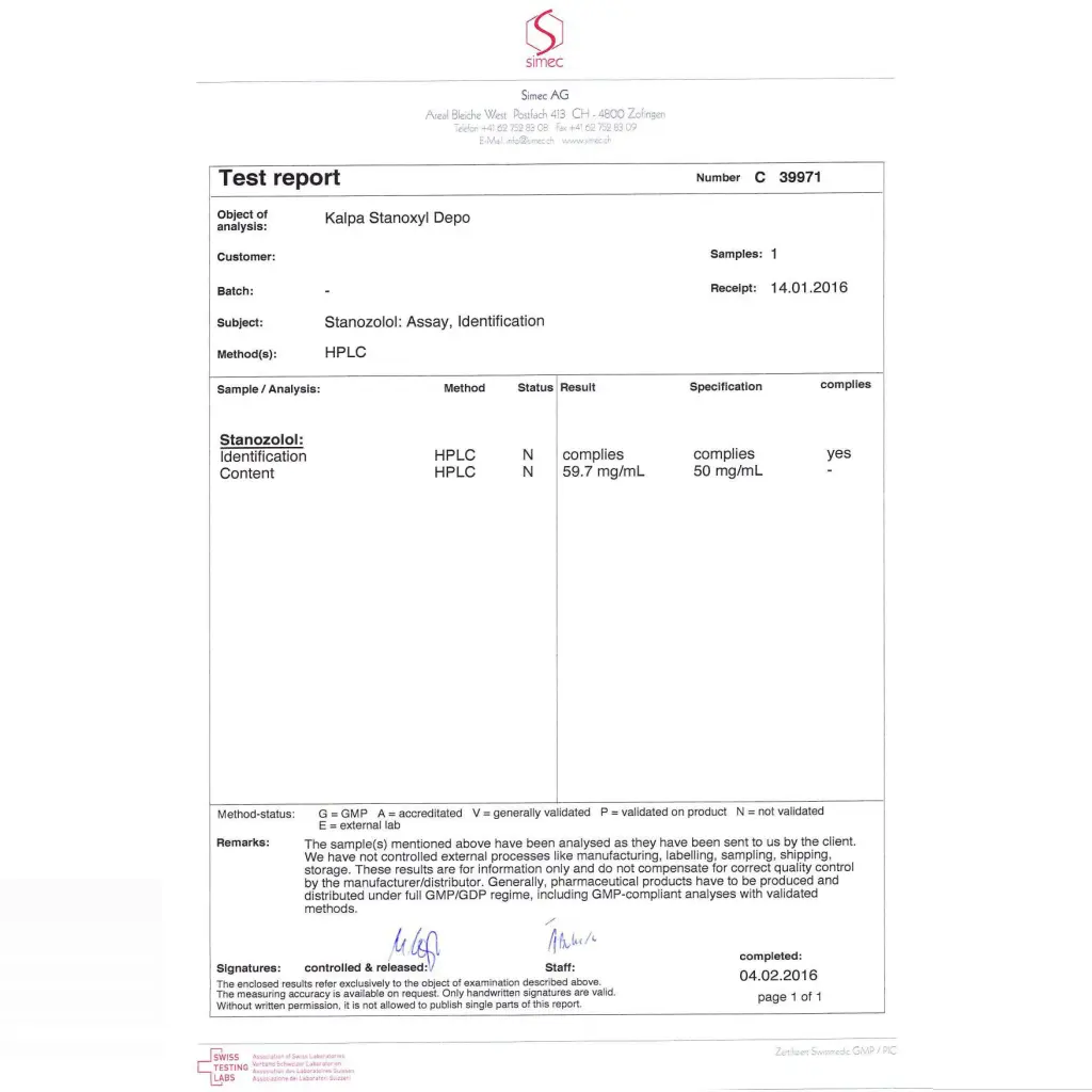 Stanoxyl Depot 50 mg Stanoxyl Depot 50 mg
