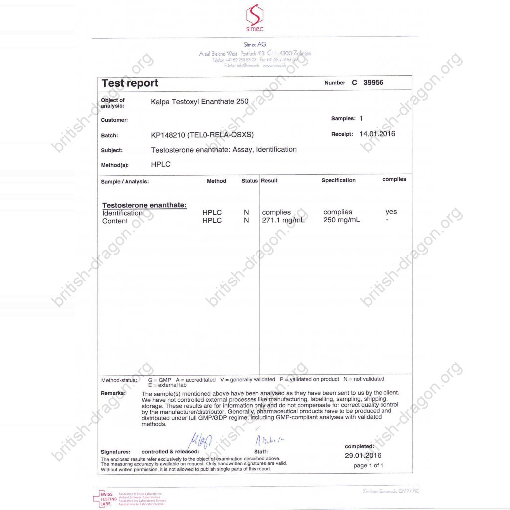 Testoxyl Enanthate 250 Testoxyl Enanthate 250