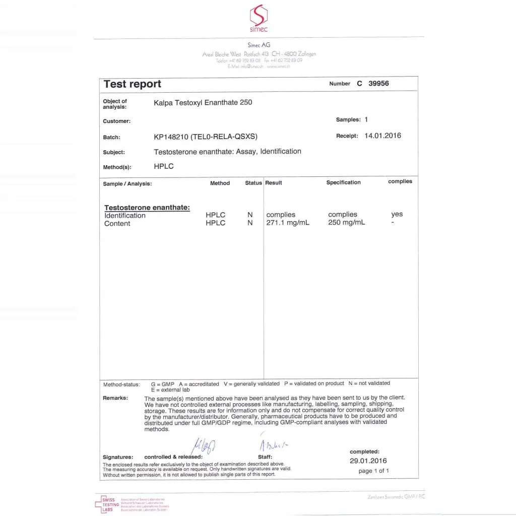 Testoxyl Enanthate 250 mg Testoxyl Enanthate 250 mg
